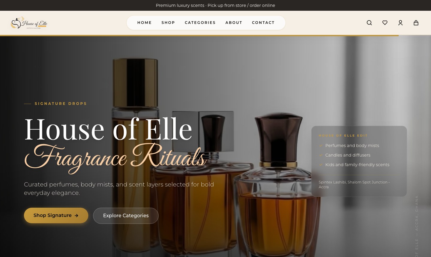 House of Elle — Fragrance checkout