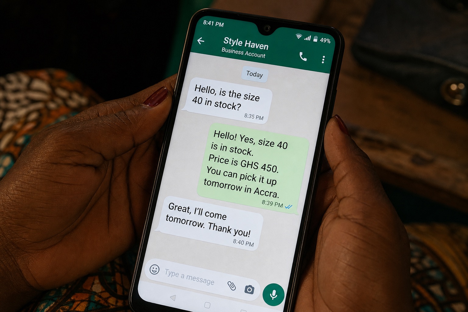 WhatsApp AI chatbot for Tema businesses