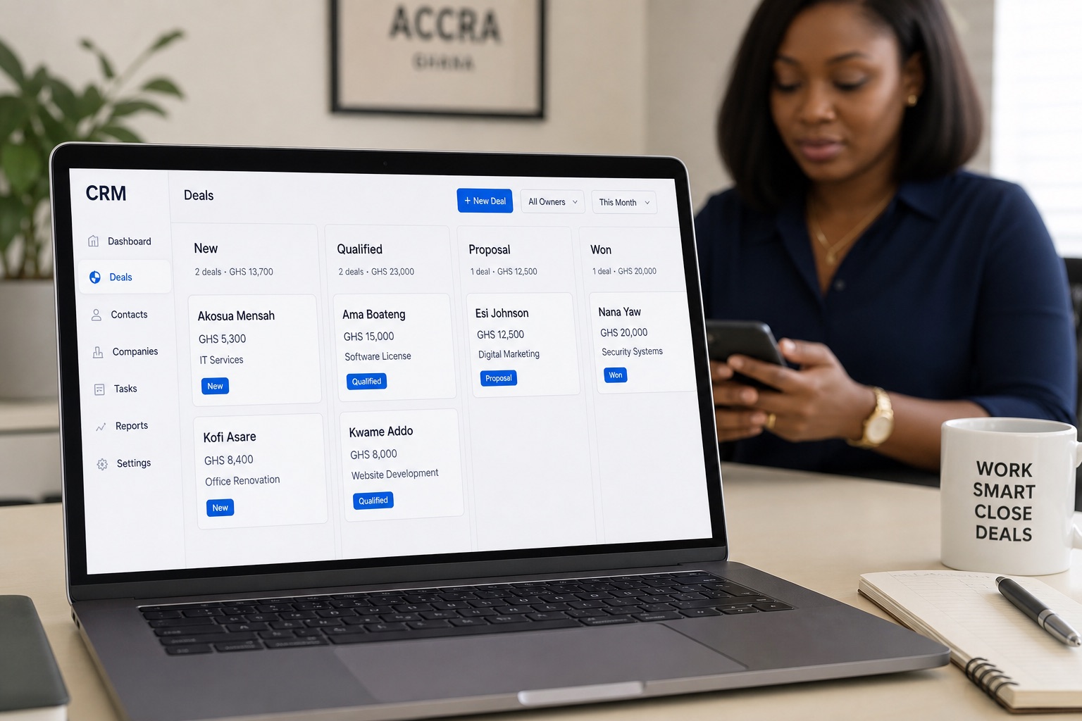 Sales pipeline — Deals in GHS